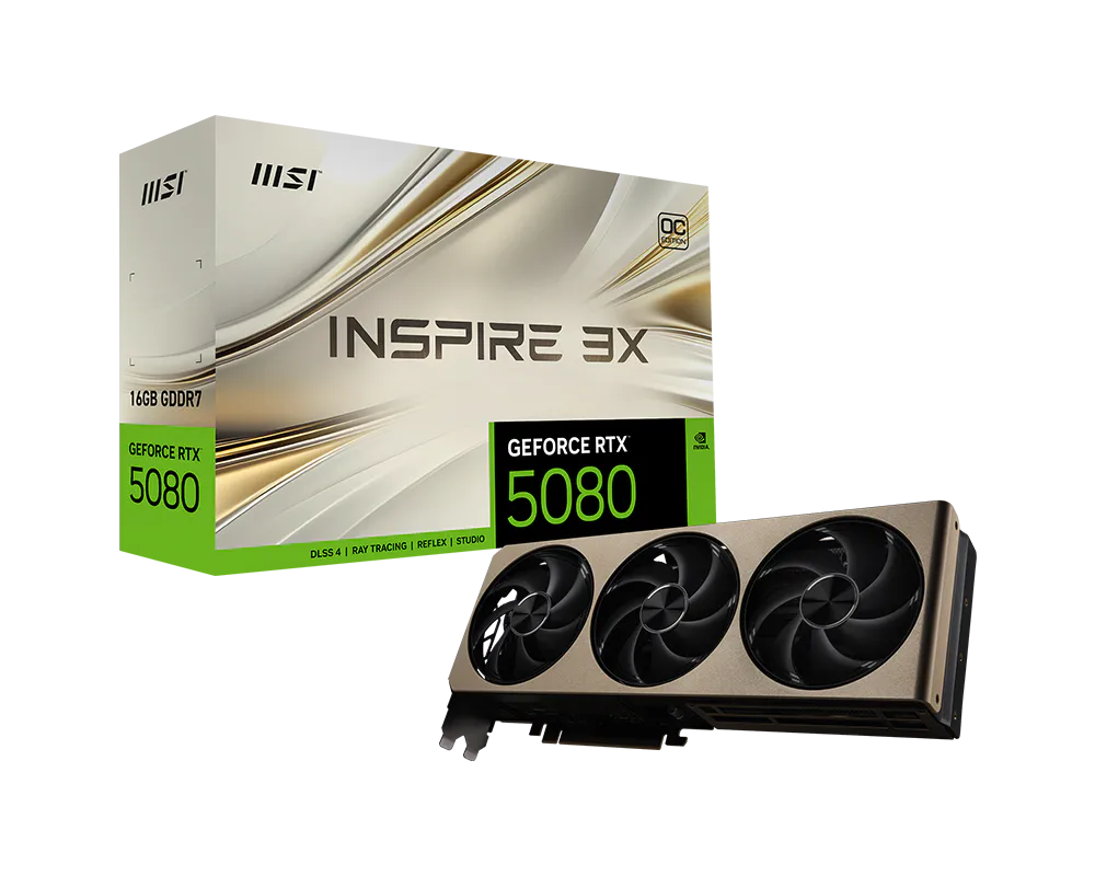 MSI GeForce RTX 5080 16G INSPIRE 3X OC